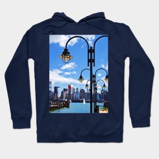 Manhattan Skyline From Liberty State Park Hoodie